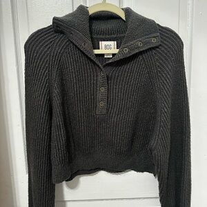 BDG Charcoal Cowl Neck Sweater